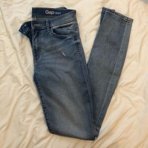 GAP high rise skinny jeans